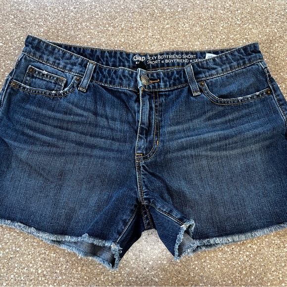 GAP Women's Dark Blue Jean Shorts - Picture 1 of 4